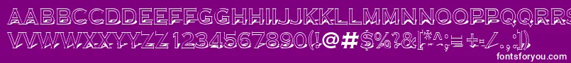 ACoppergothtitul3D Font – White Fonts on Purple Background