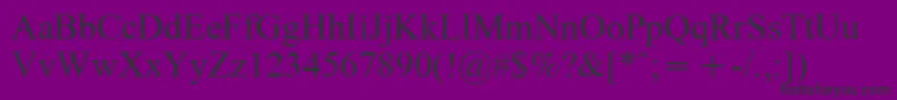 Doulossilr Font – Black Fonts on Purple Background