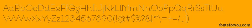 GoeslimRegular Font – Black Fonts on Orange Background