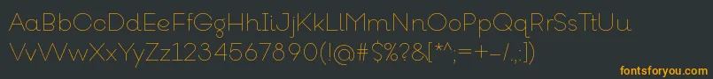 Шрифт GoeslimRegular – оранжевые шрифты на чёрном фоне