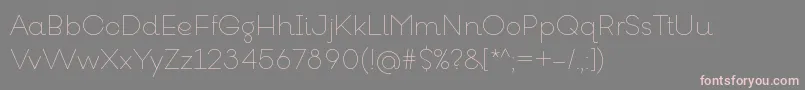 GoeslimRegular Font – Pink Fonts on Gray Background