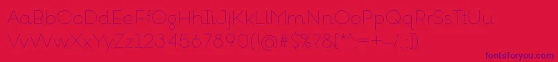 GoeslimRegular Font – Purple Fonts on Red Background