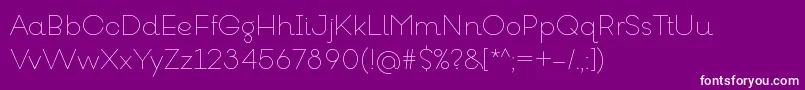 GoeslimRegular Font – White Fonts on Purple Background