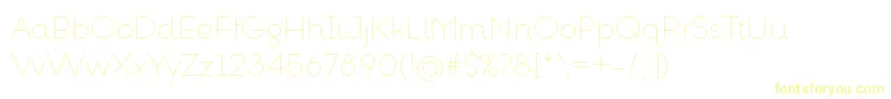 Шрифт GoeslimRegular – жёлтые шрифты
