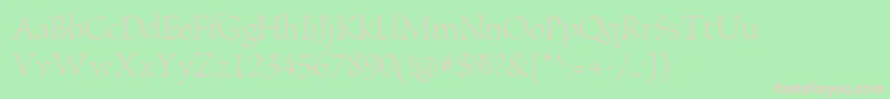 BriosoproLightdisp Font – Pink Fonts on Green Background