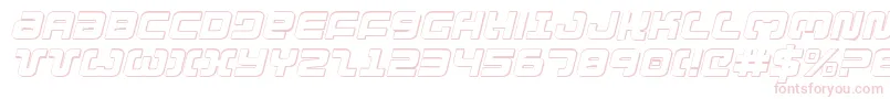 Exedore3DItalic-Schriftart – Rosa Schriften