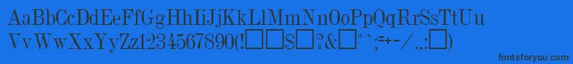 Шрифт DubielRegular – чёрные шрифты на синем фоне
