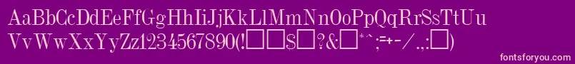 DubielRegular Font – Pink Fonts on Purple Background