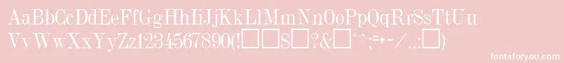 DubielRegular Font – White Fonts on Pink Background