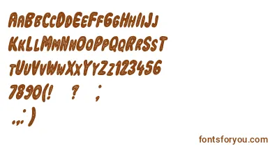 IndustrialrevolutionItalic font – Brown Fonts On White Background