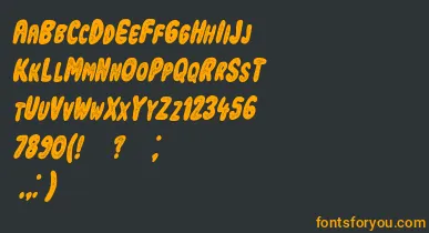 IndustrialrevolutionItalic font – Orange Fonts On Black Background