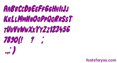 IndustrialrevolutionItalic font – Purple Fonts On White Background