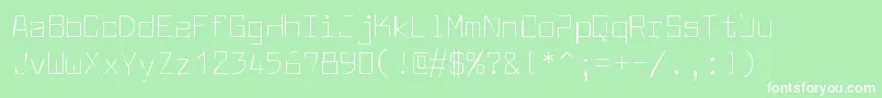 Larabiefontgaunt Font – White Fonts on Green Background