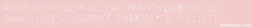 Fonte Larabiefontgaunt – fontes brancas em um fundo rosa