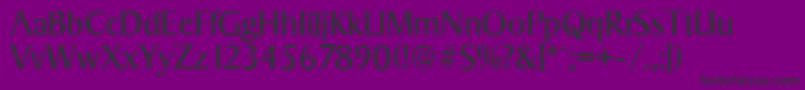 SigvarserialRegular Font – Black Fonts on Purple Background