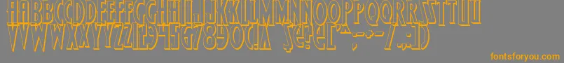 Saiba mais sobre a fonte WolfsBaneShadow Fonte WolfsBaneShadow – fontes laranjas em um fundo cinza