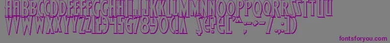 WolfsBaneShadow Font – Purple Fonts on Gray Background