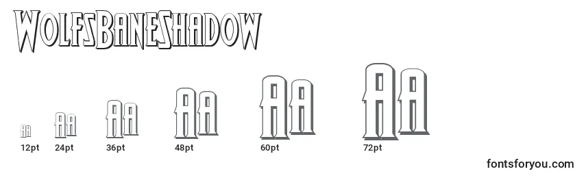 WolfsBaneShadow Font Sizes
