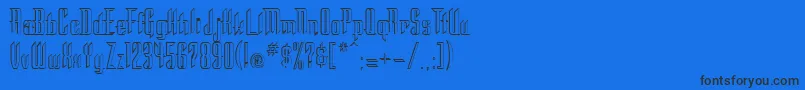 Stc Font – Black Fonts on Blue Background