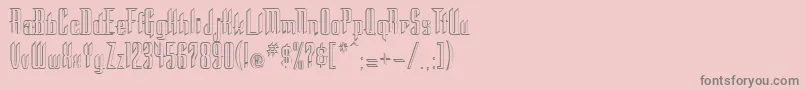 Stc Font – Gray Fonts on Pink Background