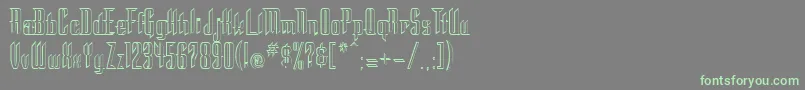 Stc Font – Green Fonts on Gray Background