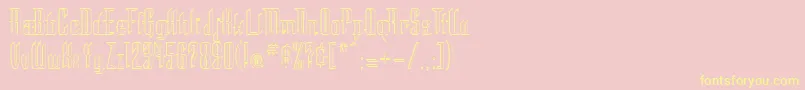 Stc Font – Yellow Fonts on Pink Background
