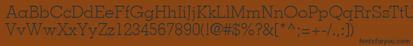 JaakLightSsiLight Font – Black Fonts on Brown Background