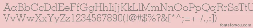 JaakLightSsiLight Font – Gray Fonts on Pink Background