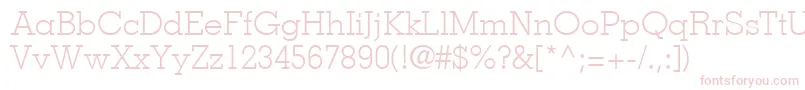 JaakLightSsiLight Font – Pink Fonts on White Background