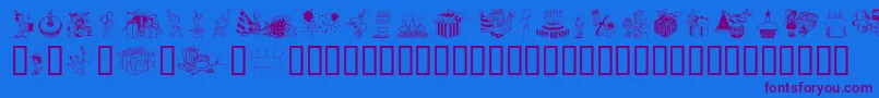 More about Birthdaze Font Birthdaze Font – Purple Fonts on Blue Background