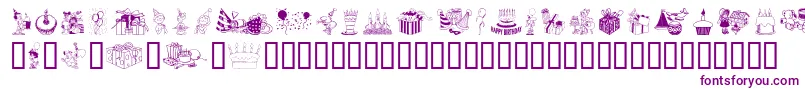 Birthdaze Font – Purple Fonts