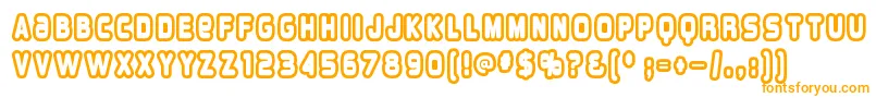 Overloab1 Font – Orange Fonts on White Background