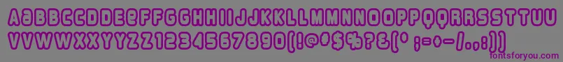 Overloab1 Font – Purple Fonts on Gray Background