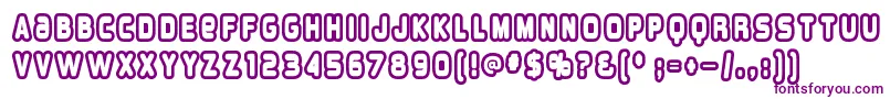 Overloab1 Font – Purple Fonts on White Background