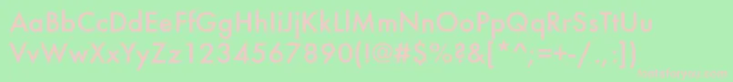 FuturamediumcttNormal Font – Pink Fonts on Green Background