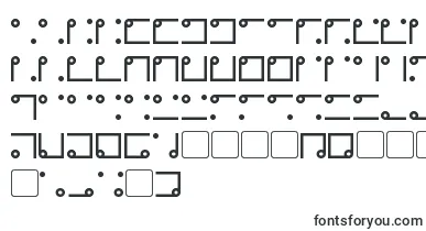 Nyctographic font – elvish Fonts