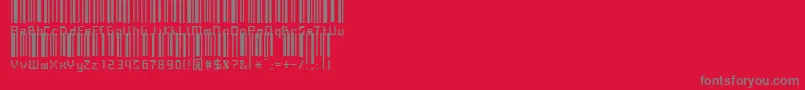 Paskowy Font – Gray Fonts on Red Background