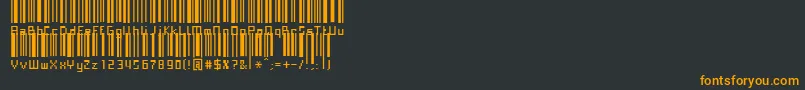 Paskowy Font – Orange Fonts on Black Background
