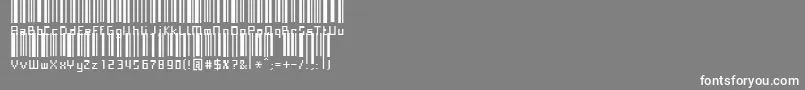 Paskowy Font – White Fonts on Gray Background