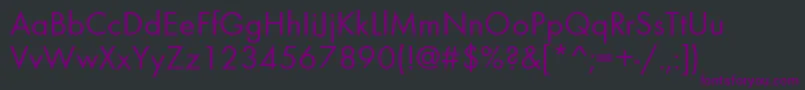 FusionNormal Font – Purple Fonts on Black Background