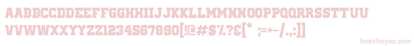 OldSchoolUnitedRegular Font – Pink Fonts on White Background