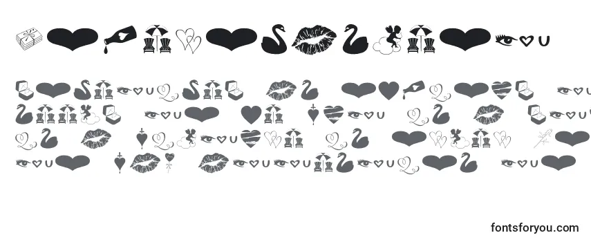 Schriftart LoveRomanceOt