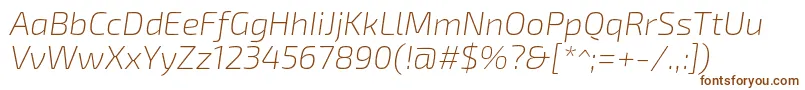 Exo2Extralightitalic Font – Brown Fonts