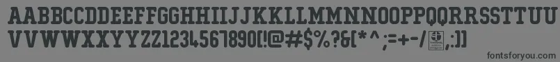 TypoCollegeRoundedDemo Font – Black Fonts on Gray Background