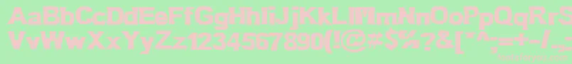 BnOldFashion Font – Pink Fonts on Green Background