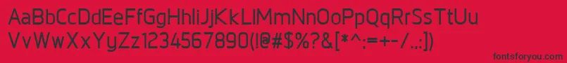 NorpethDemibold Font – Black Fonts on Red Background