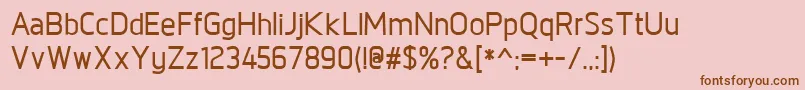 fuente NorpethDemibold – Fuentes Marrones Sobre Fondo Rosa