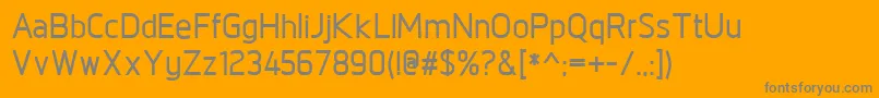 Шрифт NorpethDemibold – серые шрифты на оранжевом фоне