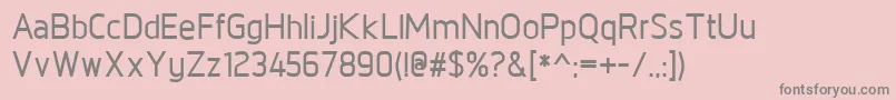 Police NorpethDemibold – polices grises sur fond rose