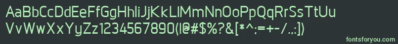 NorpethDemibold-Schriftart – Grüne Schriften auf schwarzem Hintergrund
